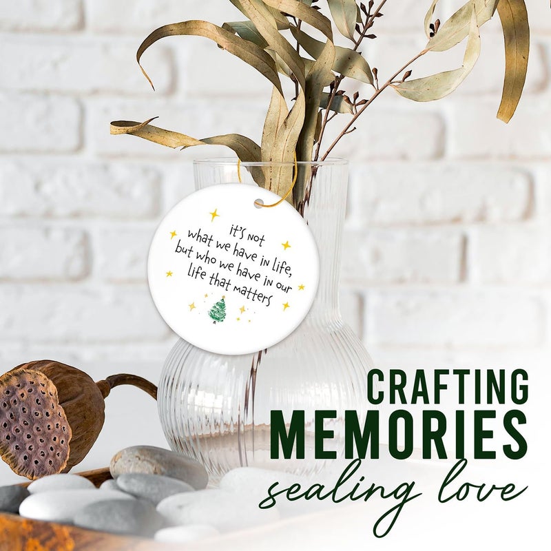 HEXMOZ Friendship Ornament - Best Friend Christmas Ornament - Friendship Gifts for Women, Best Friend, Bestie, BFF, Soul Sister Keepsake - 2025 Christmas Ceramic Decoration - Image 5